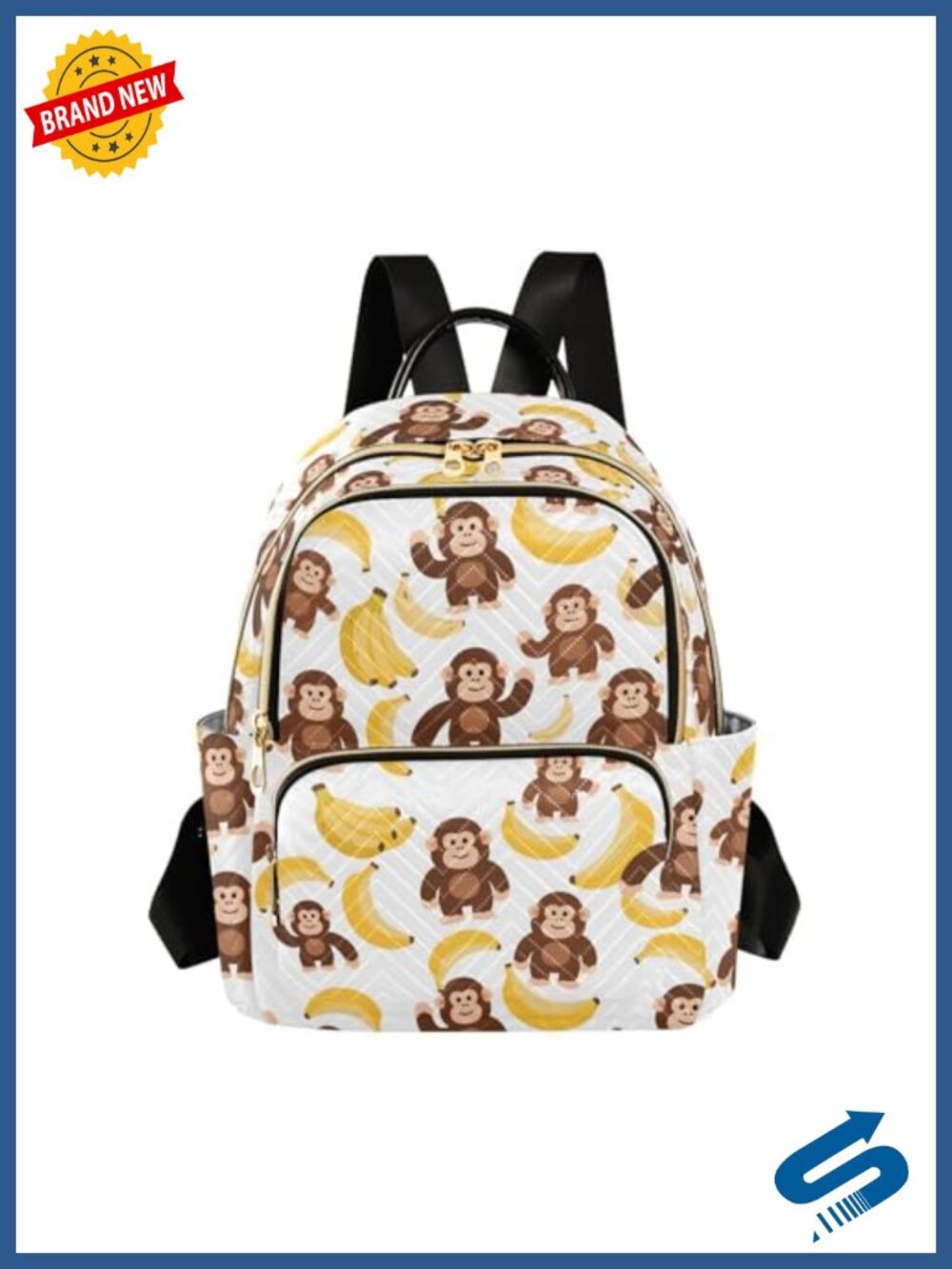 Mini Backpack Purse for Women Polyester Casual Daypack Travel Bag 14L